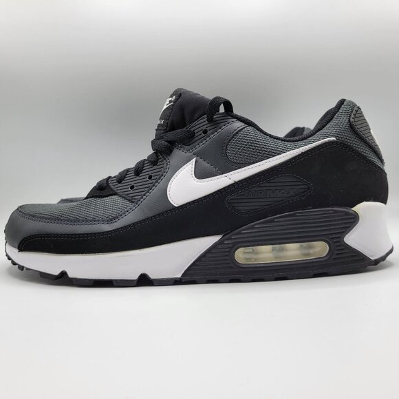 Nike Air Max 90 CN8490-002 Mens Sneakers Size 12 Black & Gray Like New - Picture 5 of 16